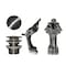Castello Usa Daphne 69" Black Acrylic Clawfoot Tub With Brushed Nickel Feet CB-26-69-B-T-BN - alternate 4